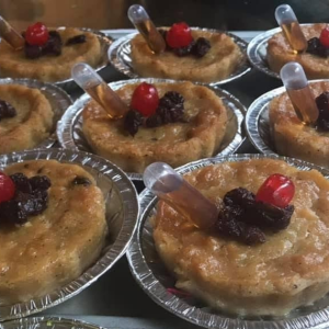 Haitian bread pudding dessert bakery product